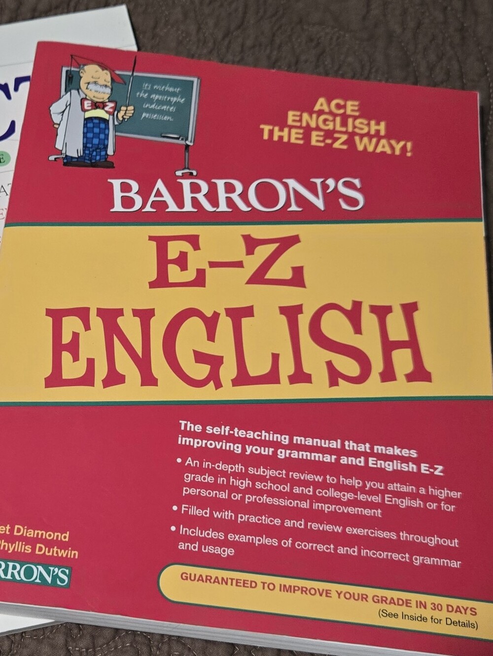 Barton’s E-Z English Barron's E-Z Series book ACE ENGLISH THE E-Z WAY! paperback